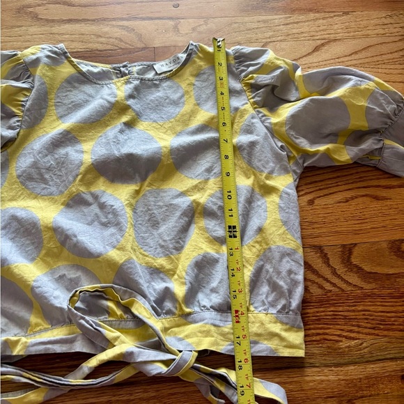 Hayden Los Angeles Polka Dot Button Blouse - small - Picture 6 of 8